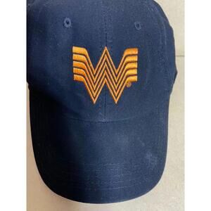 Whataburger Black/Orange Adjustable Employee Hat Pelham Hat OSFA Workwear